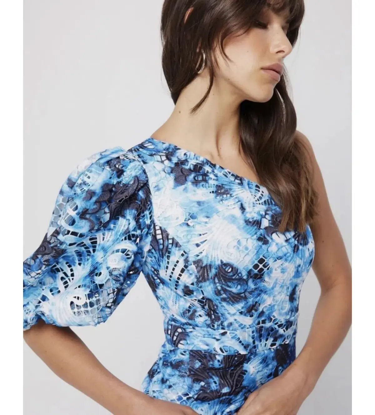 Mossman High Rise Maxi Dress in Blue Tie Dye Size AU 14 photo 5