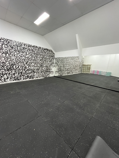 Activity room with mirror photo 2