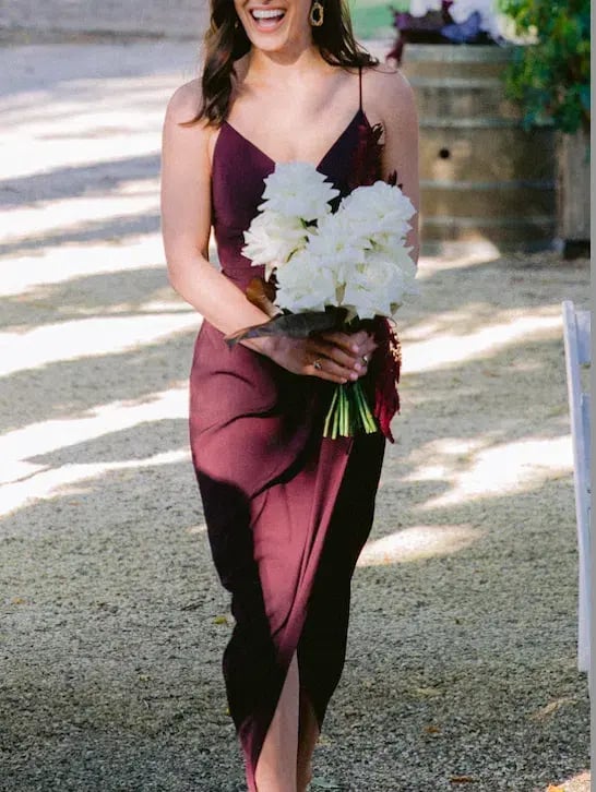 Shona Joy Core Cocktail Dress Aubergine Size 10 photo 3
