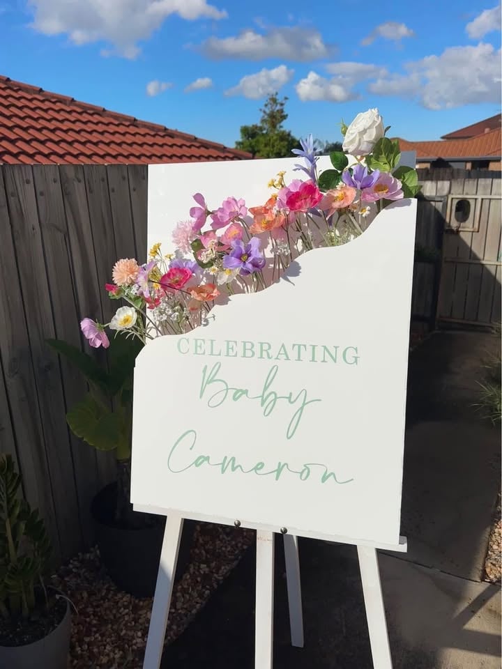 Baby shower sign hire photo 11