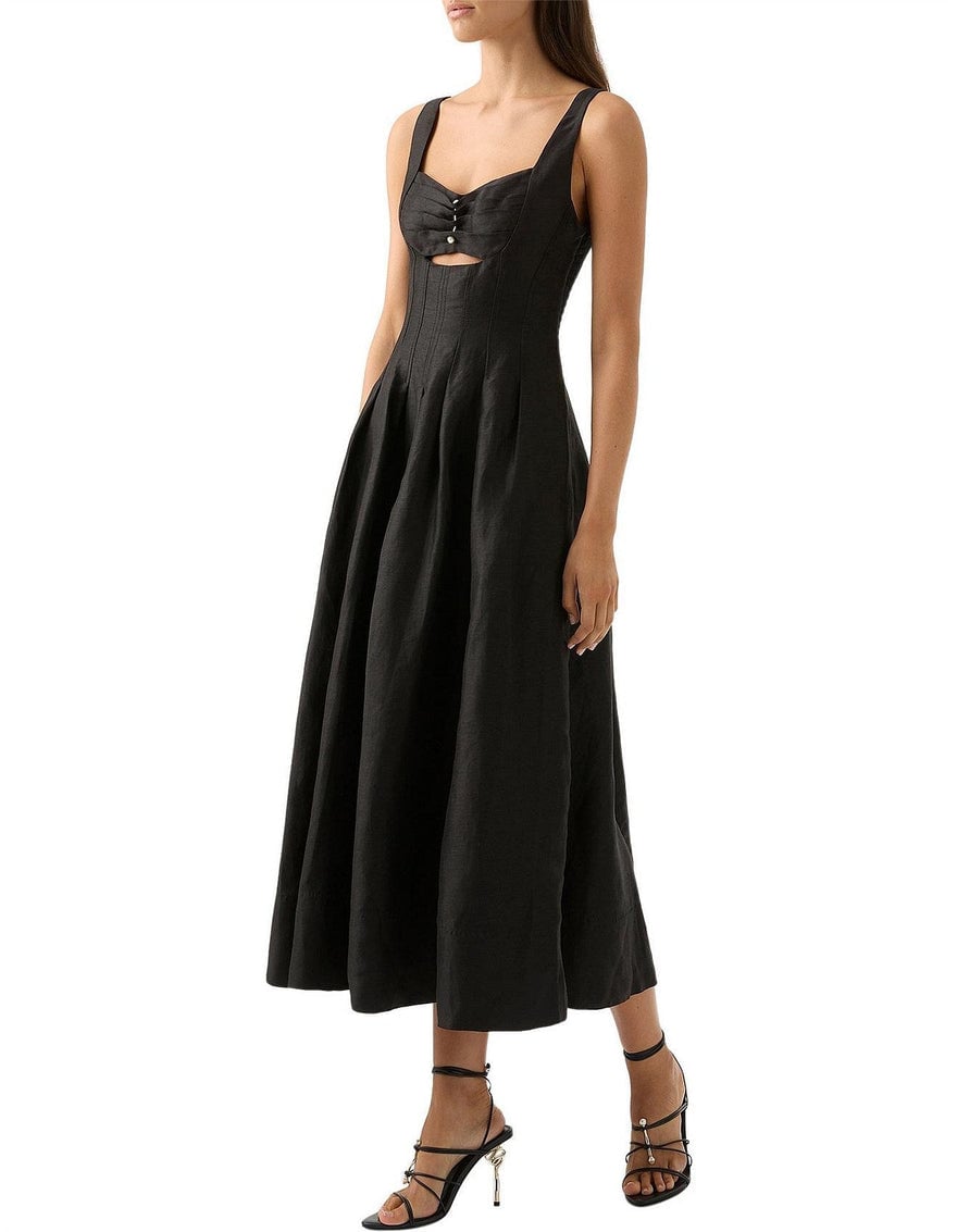 Aje Divinity Pearl Pin Midi Dress photo 4