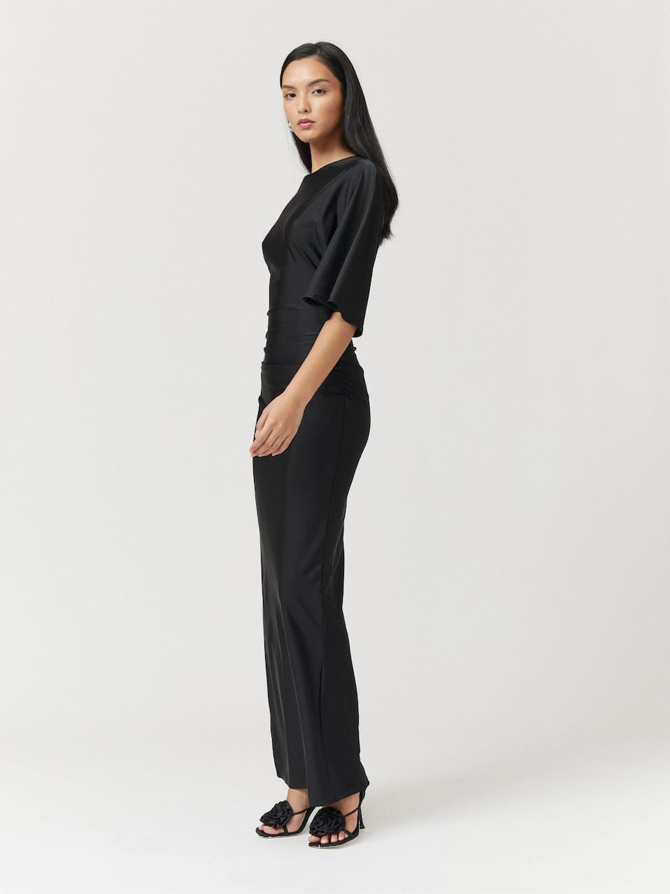SUBOO IVY CAP SLEEVE MAXI - BLACK photo 3