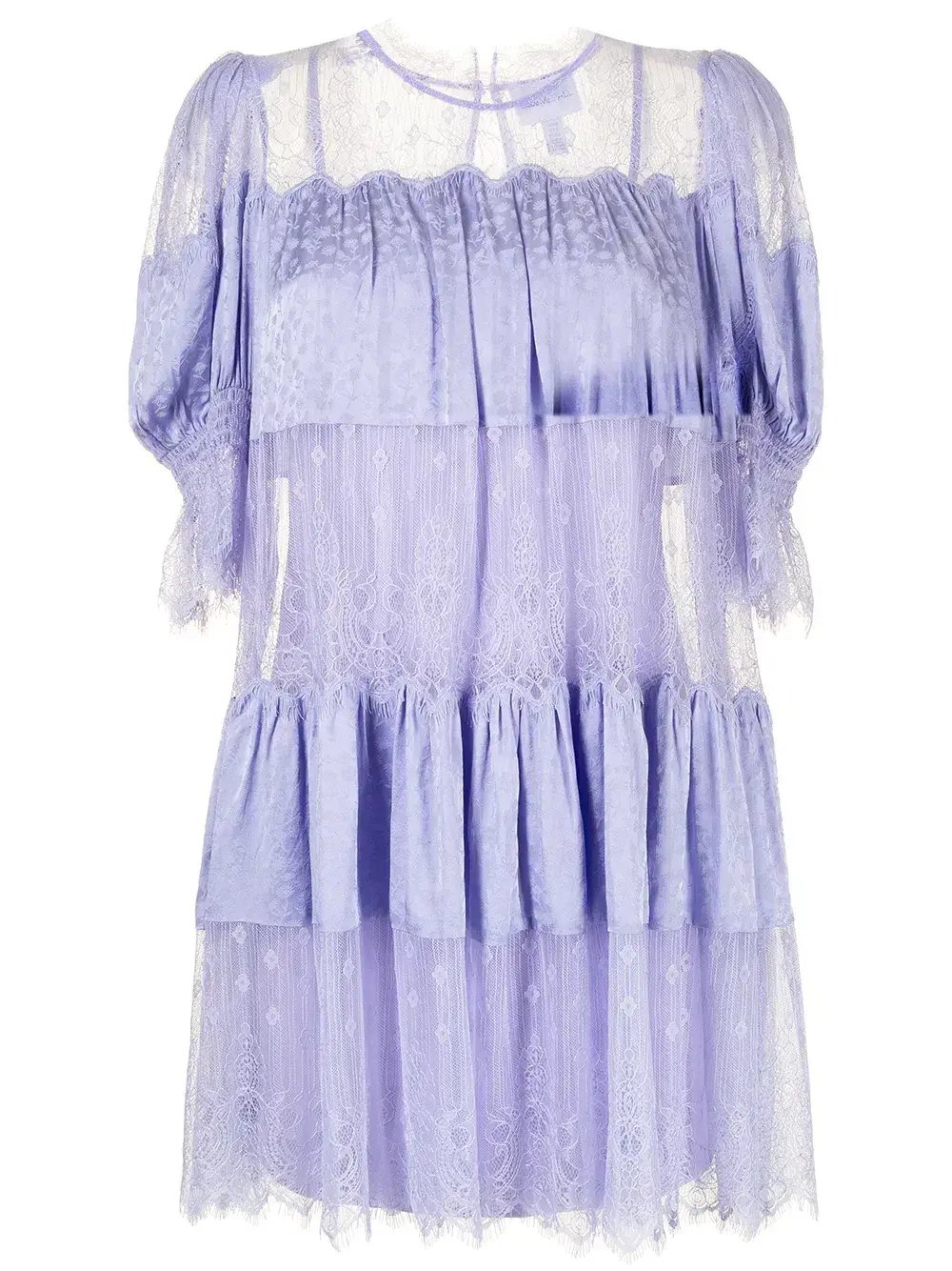 Alice McCall Sun Moon Lace Mini Dress Jacaranda Purple Size 8 photo 3