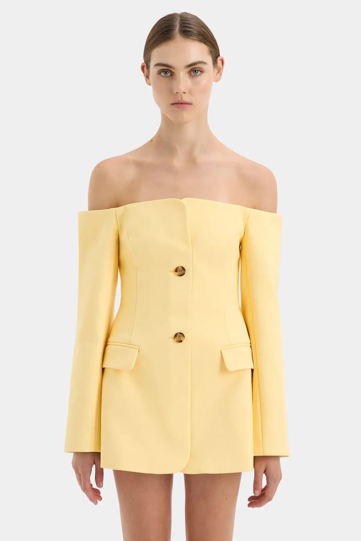 Sir the Label Sandrine Tailored Mini in Limone Size 10 photo 2