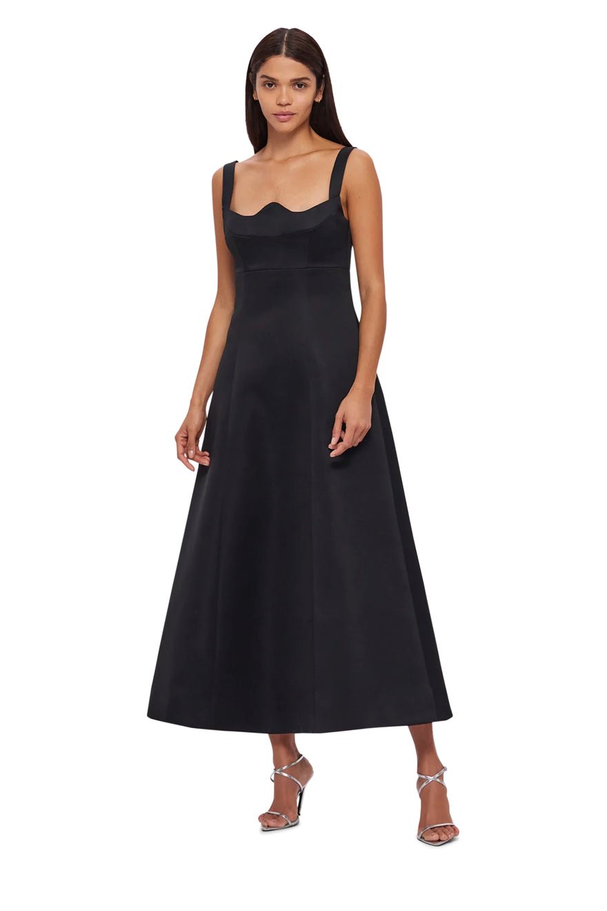 Leo Lin Odette Midi Dress - Ebony photo 3