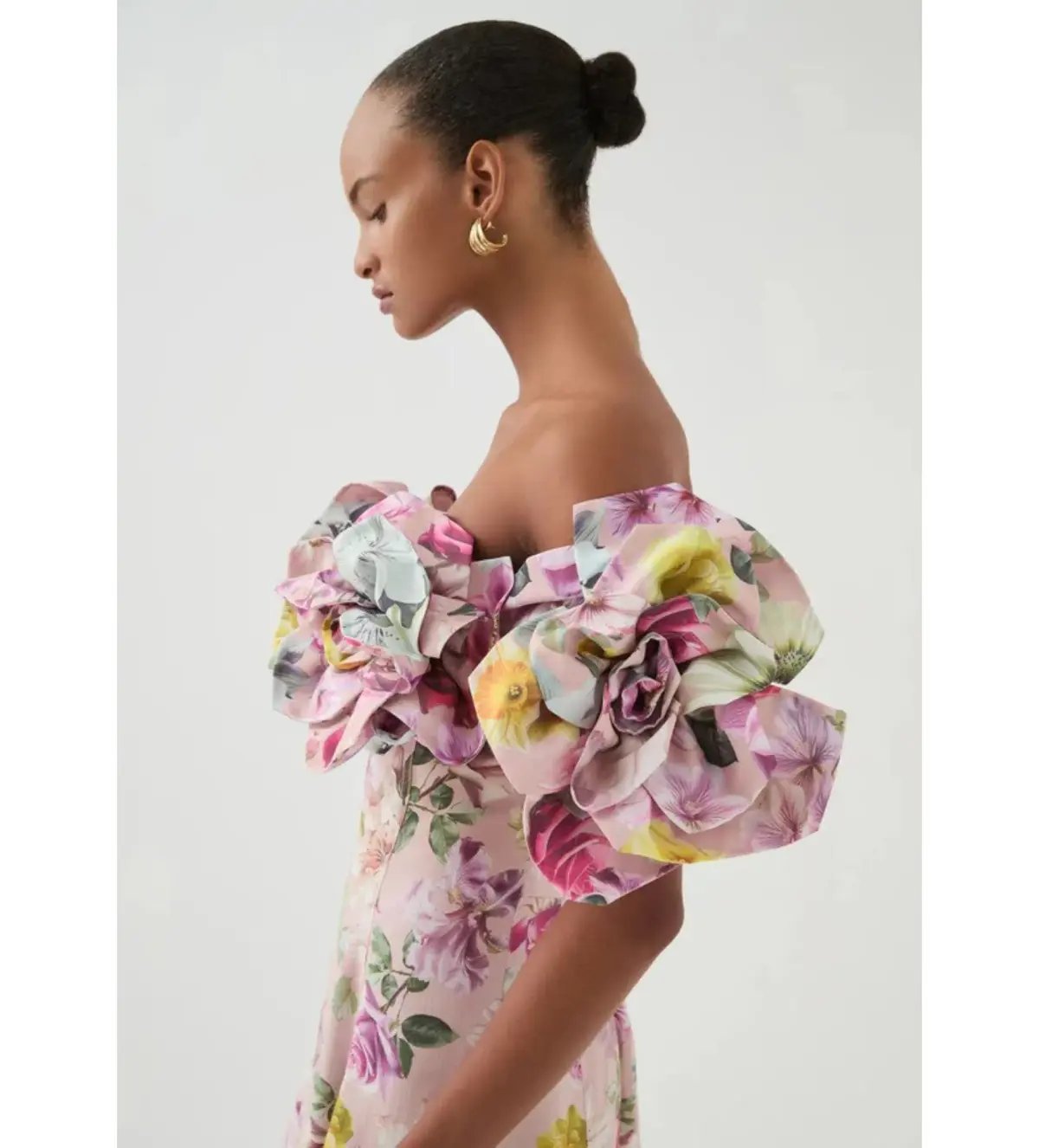 Aje Misha Maxi Dress Pink Collage Floral Size AU 10 photo 4