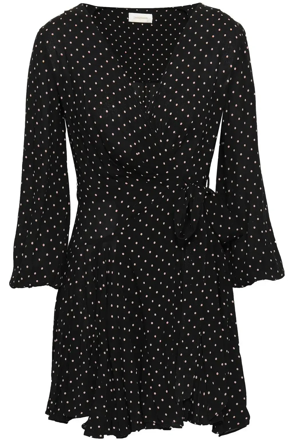 Zimmermann Stranded Wrap Mini Dress Polka Dots Size 0/AU 8 photo 2