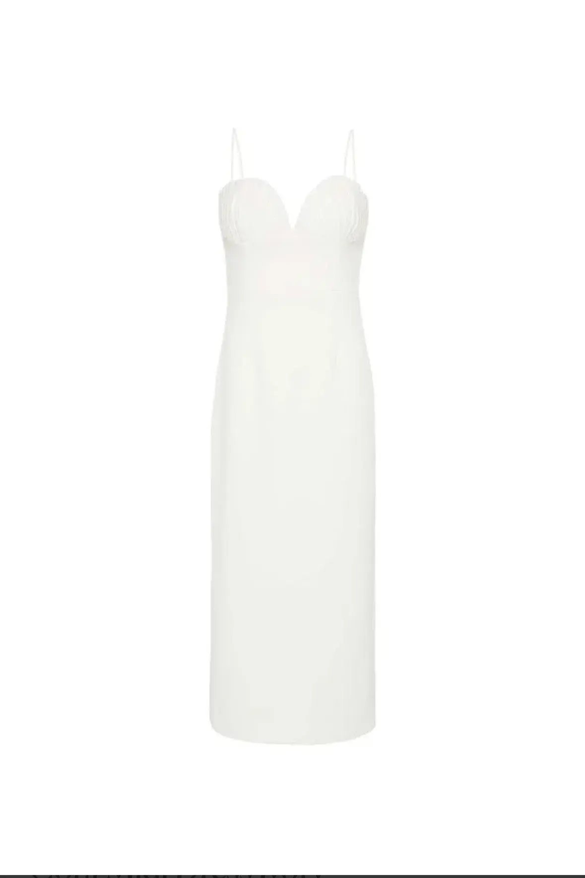 Rebecca Vallance Cora Midi Dress in Ivory / White Size 10 photo 5