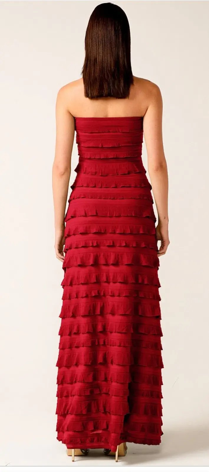 Sacha Drake Maddison Strapless Dress Red Size 14 photo 2