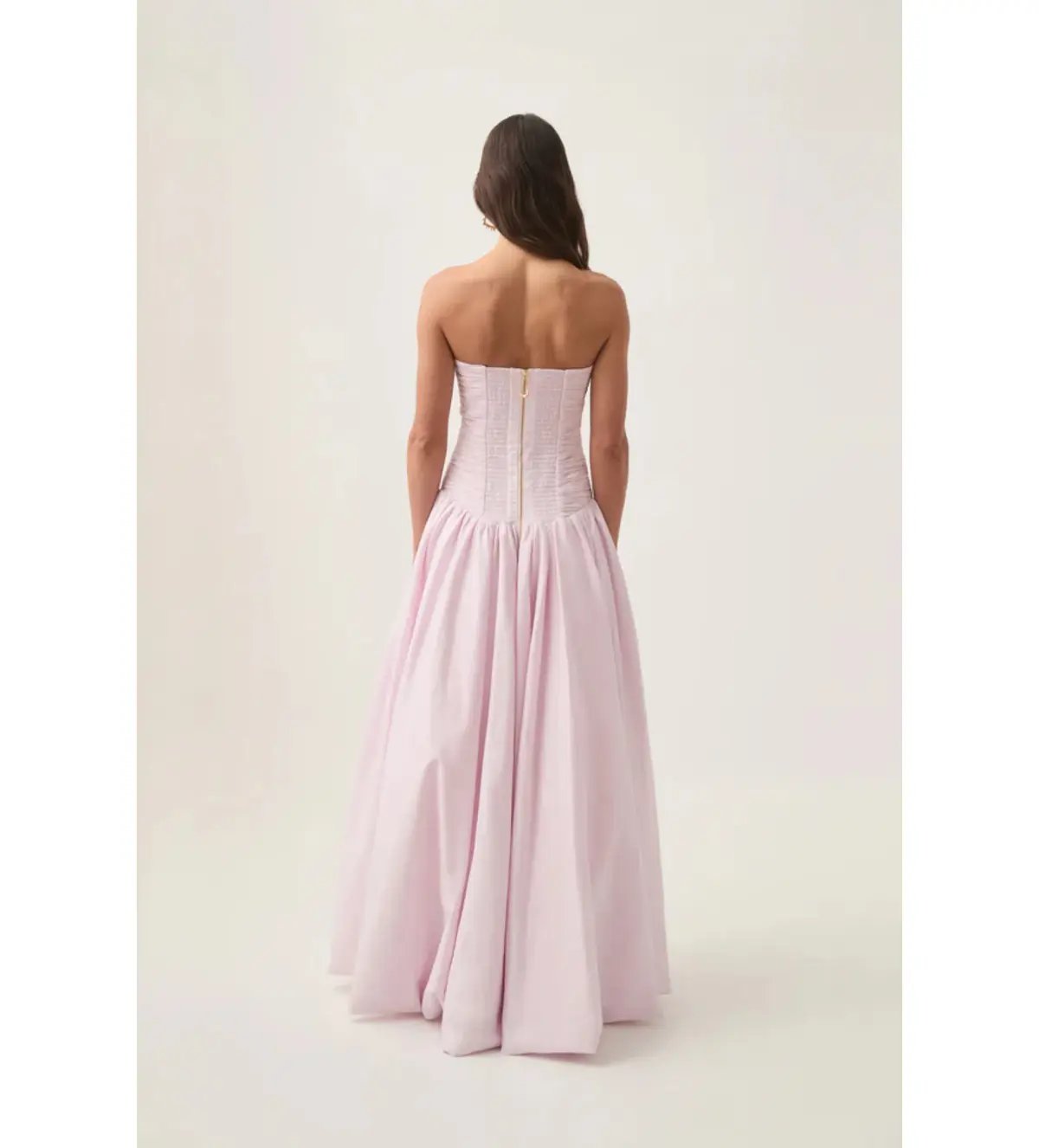 Aje Violette Bubble Hem Maxi Dress Pastel Pink Size AU 8 photo 3