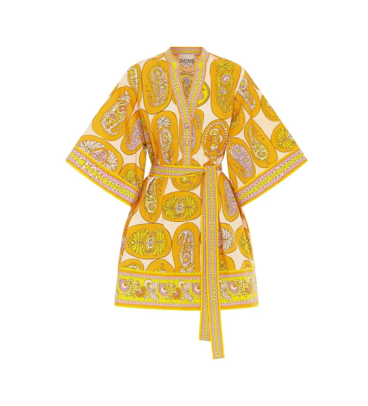 Alémais Diana Mini Dress Yellow Size AU 16 photo 4