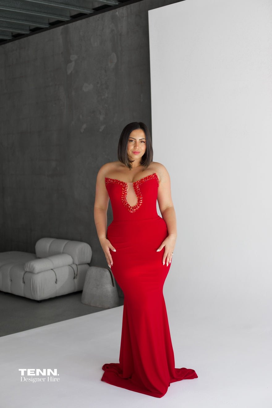 Albina Dyla Victorie Gown - Cherry photo 3