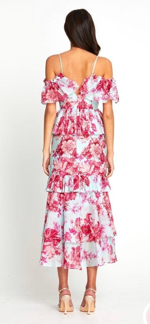 Alice McCall Flamingo Midi Dress in Spearmint in Size 6. photo 3