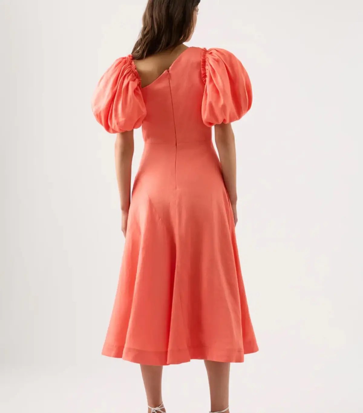 Aje Maia Midi Dress Coral Size 6 / XS photo 3