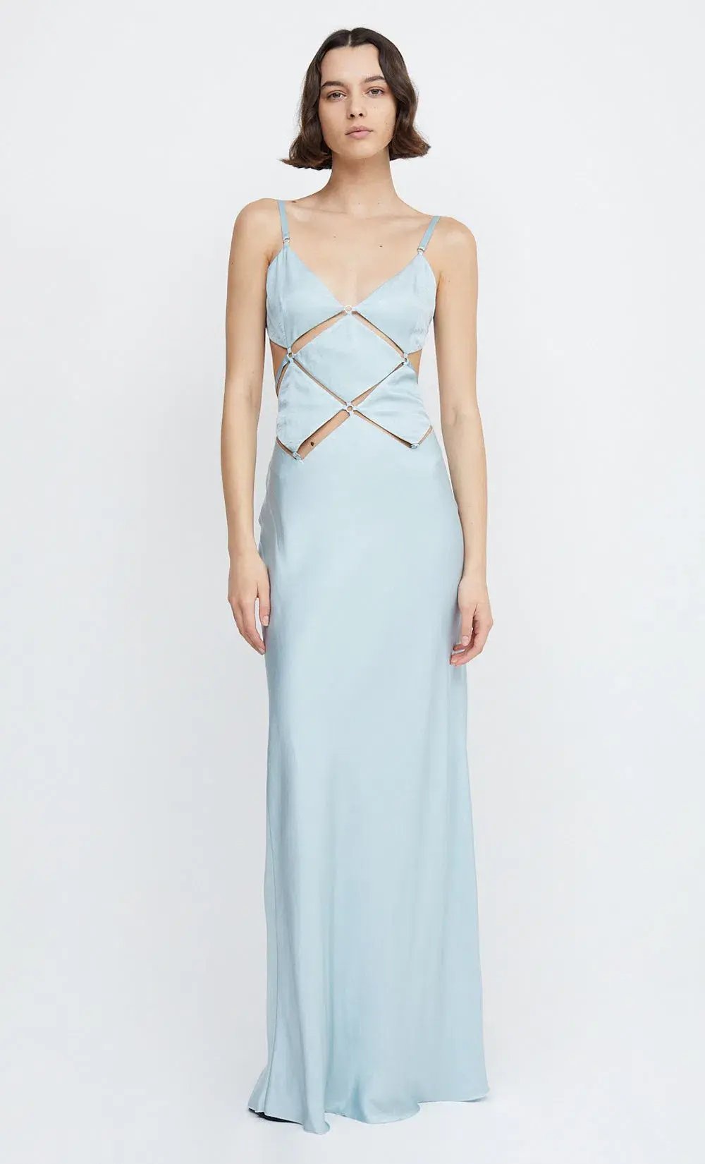 Bec & Bridge Diamond Strap Maxi Dress in Cloud Blue Size 8 photo 6