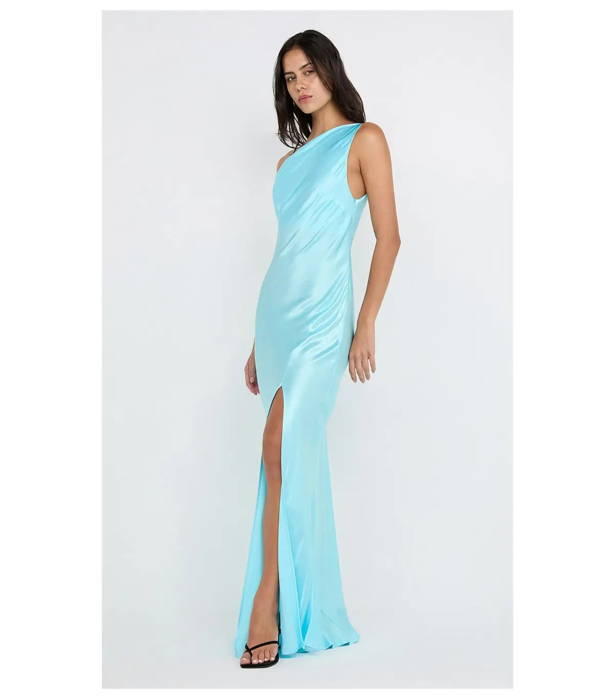 Bec & Bridge Sol Asym Maxi Dress in Turquoise Size AU 8 photo 3