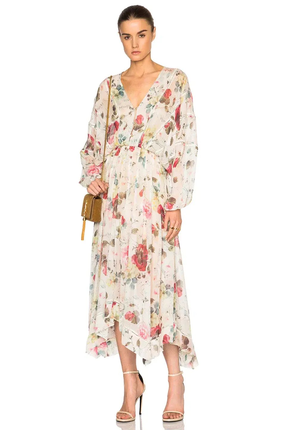 Zimmermann Mischief Ladder Midi Dress Floral Size 8 photo 3