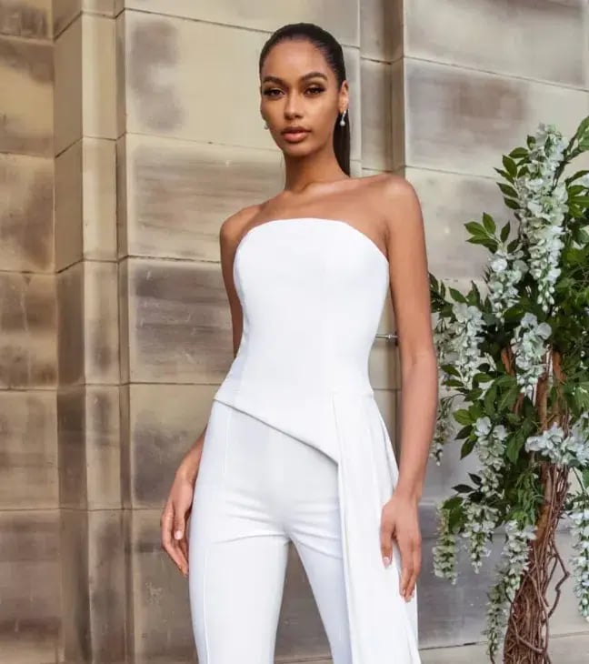 Nadine Merabi Faye Top White Size 12 photo 2