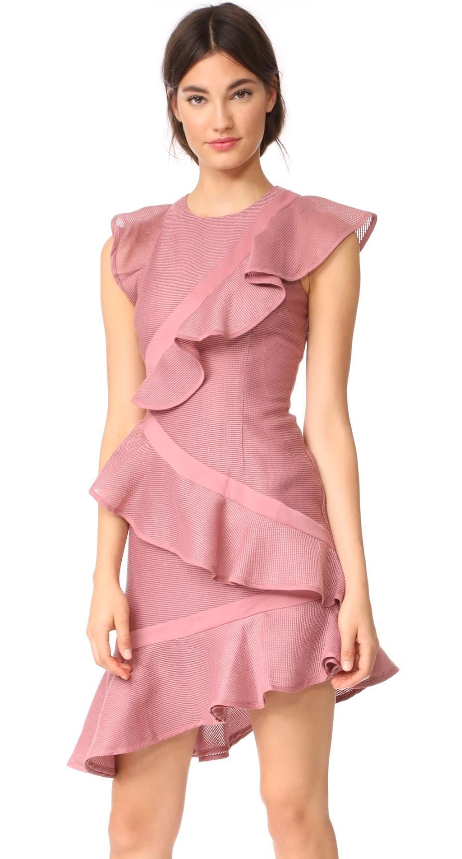 Keepsake Flashing Lights Mini Dress Pink Size 12 photo 2