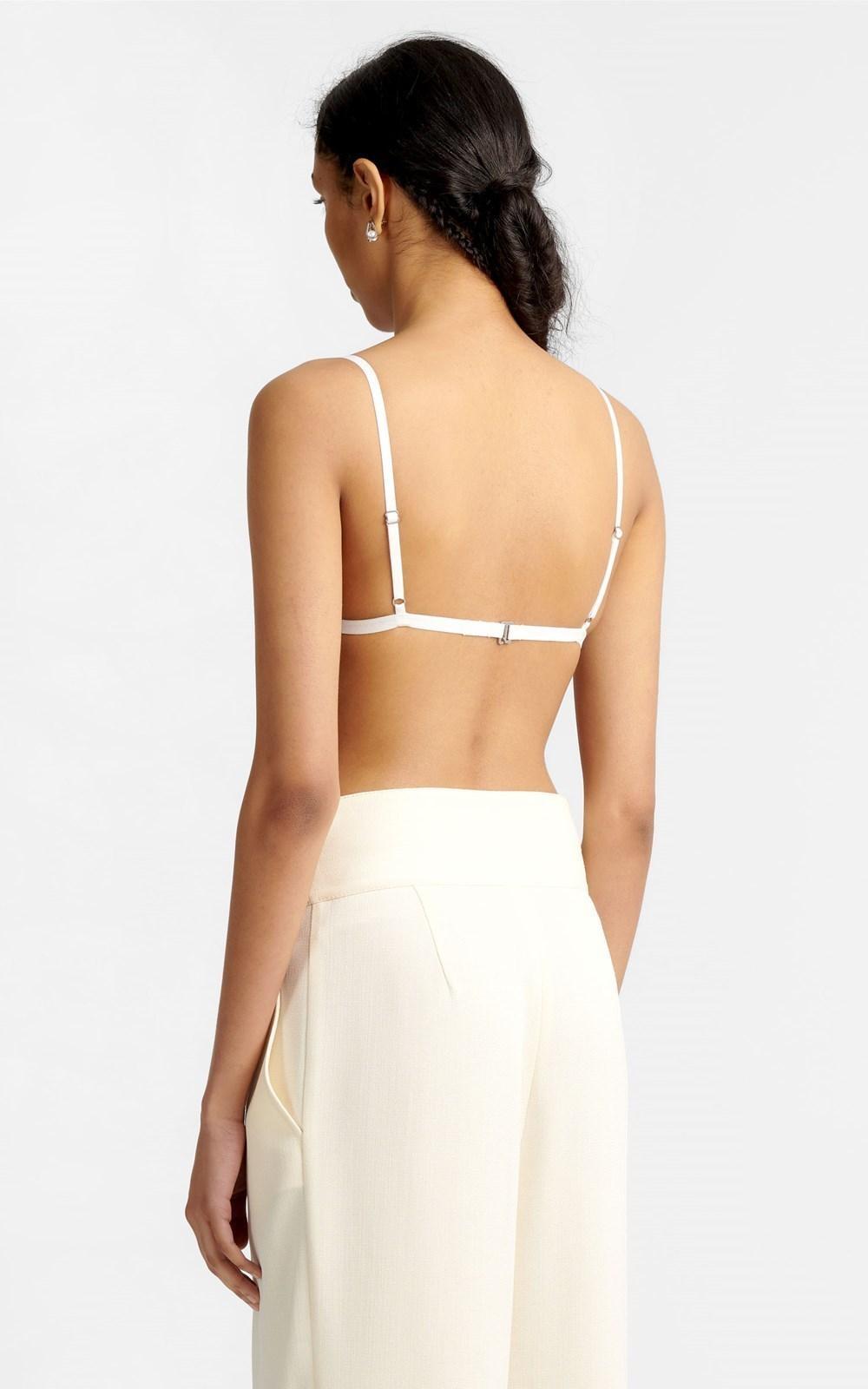 Dion Lee Trace Lace Bandeau white size 8 photo 3