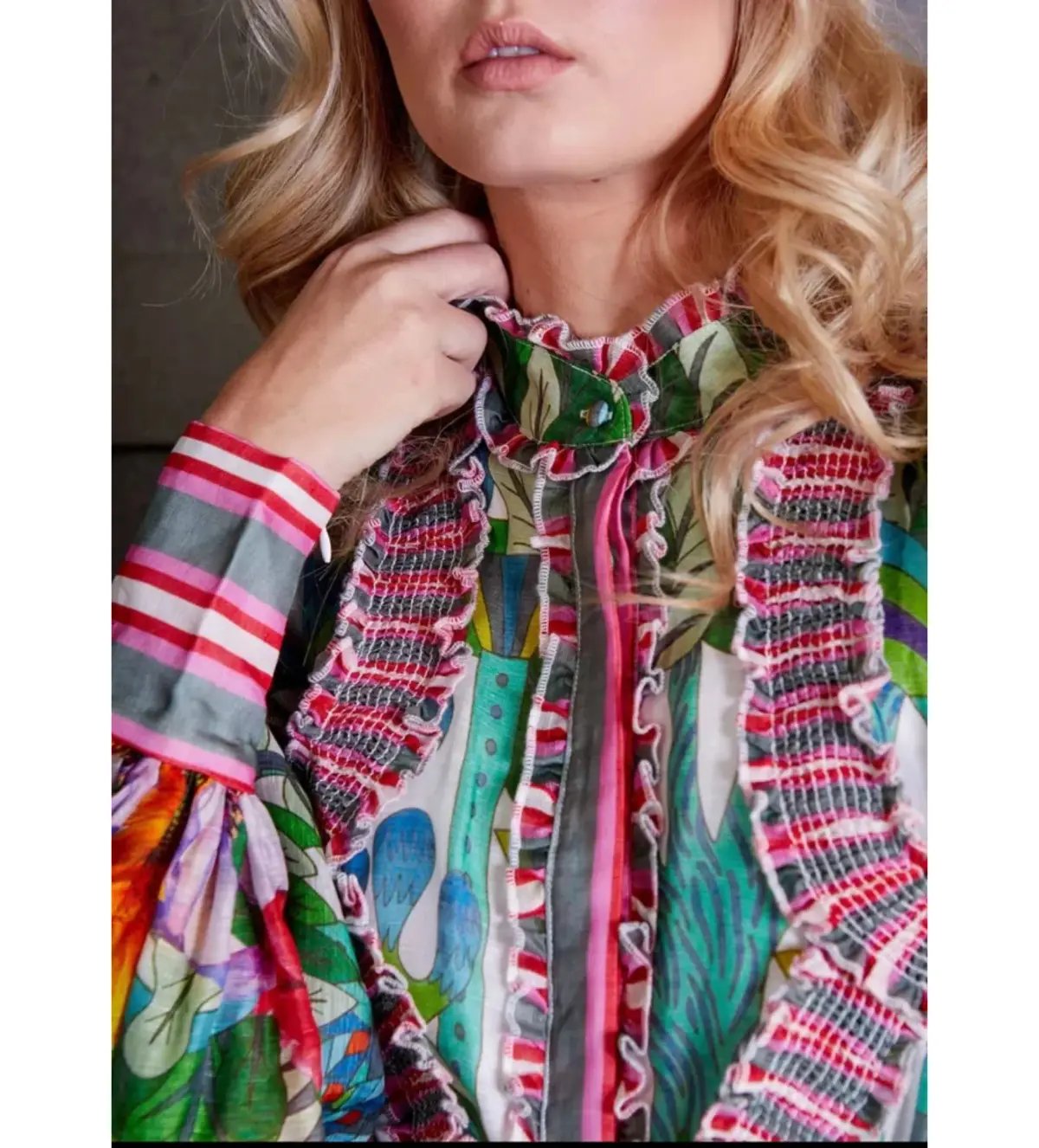 Mackenzie Mode The Rainforest Maxi Dress Print Size AU12 photo 3