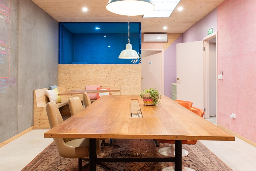 Colourful office or maker space photo 3