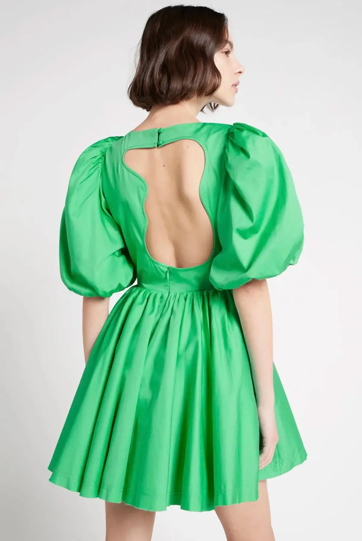Aje Colette Abstract Cut Out Mini Dress Grass Green Size 8 photo 3