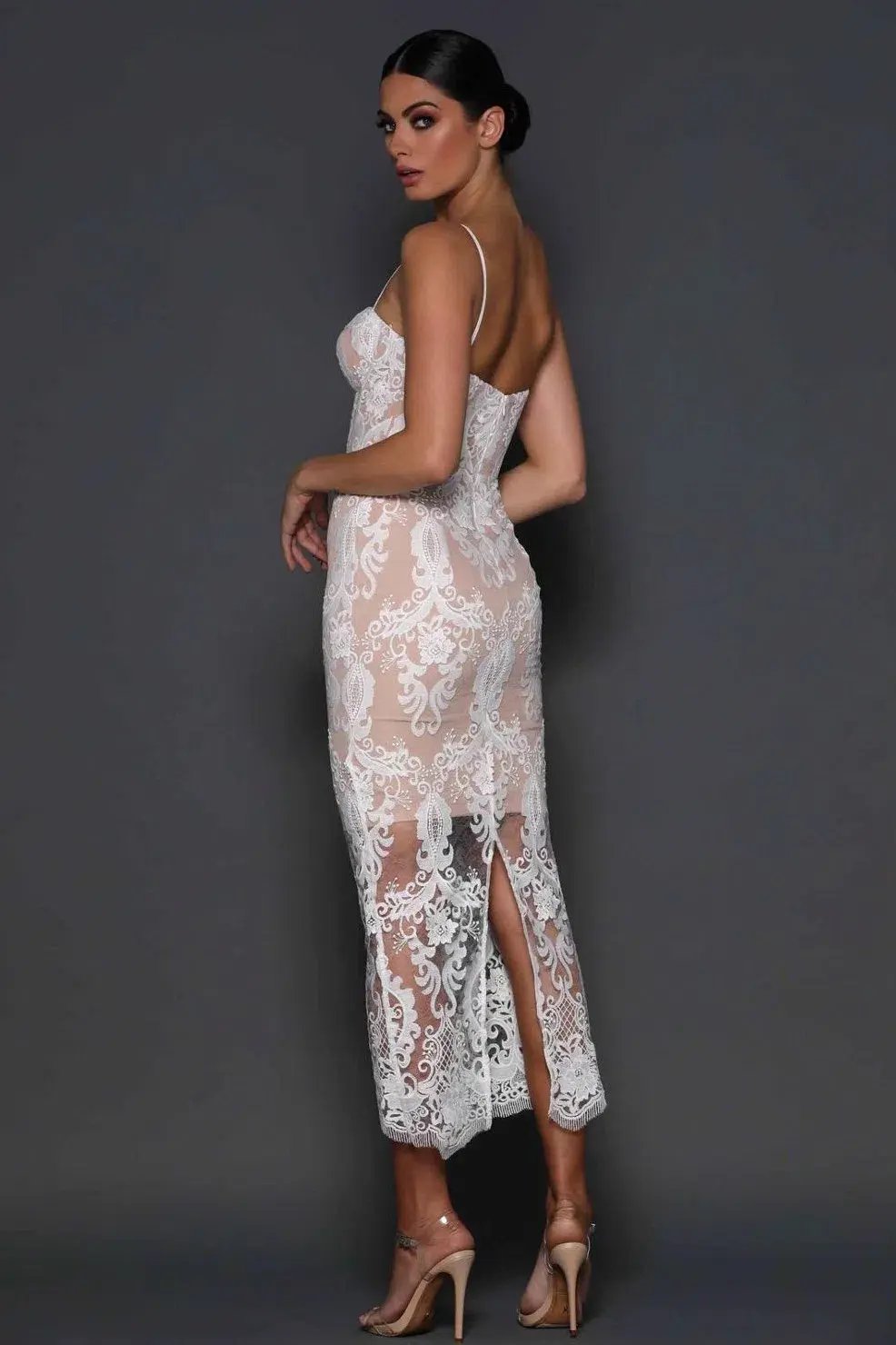 Elle Zeitoune Victoria Gown White Size 6 photo 2