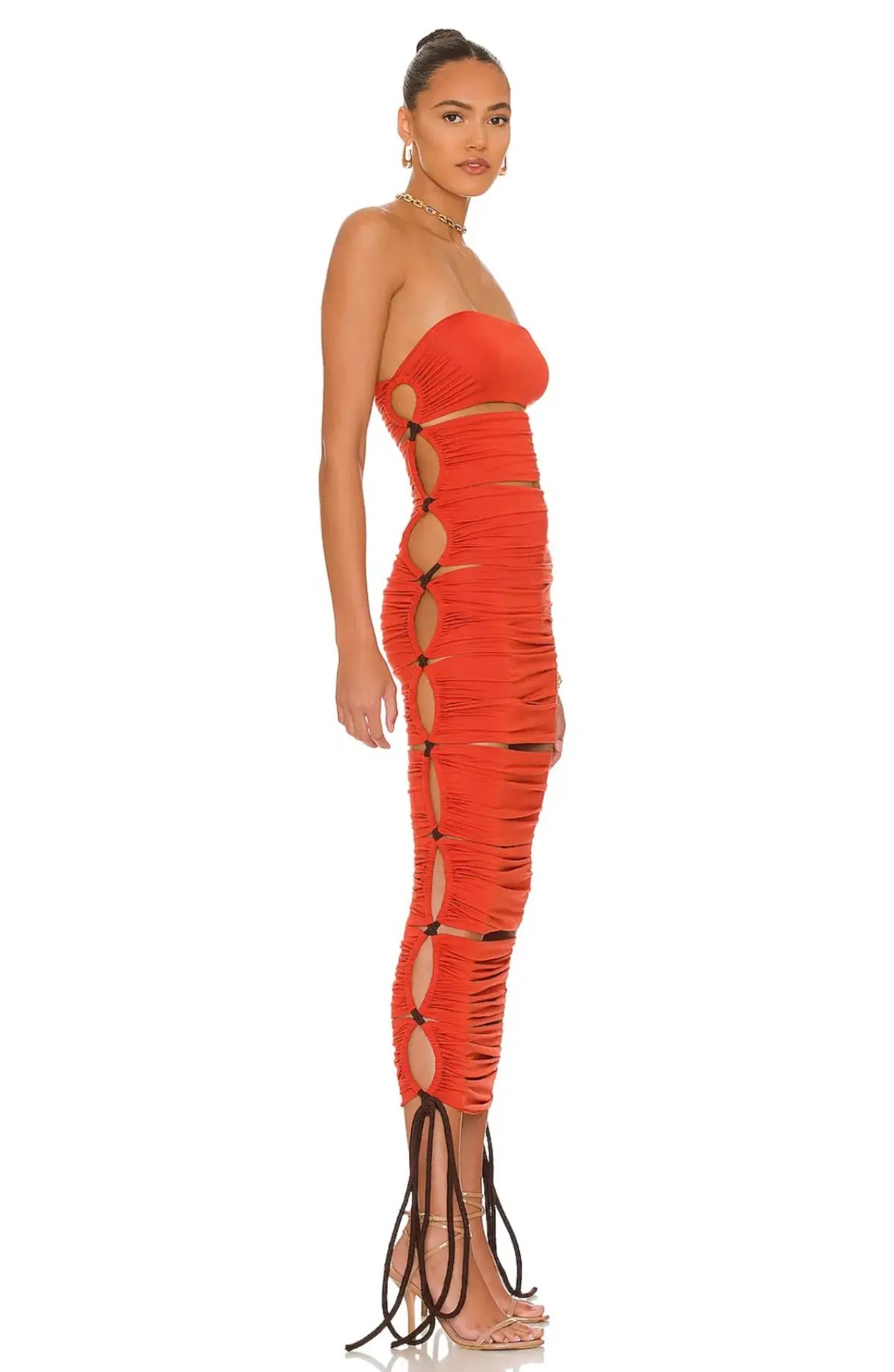 Bronx and Banco Rafaelly Dress Orange Size AU 6 photo 2