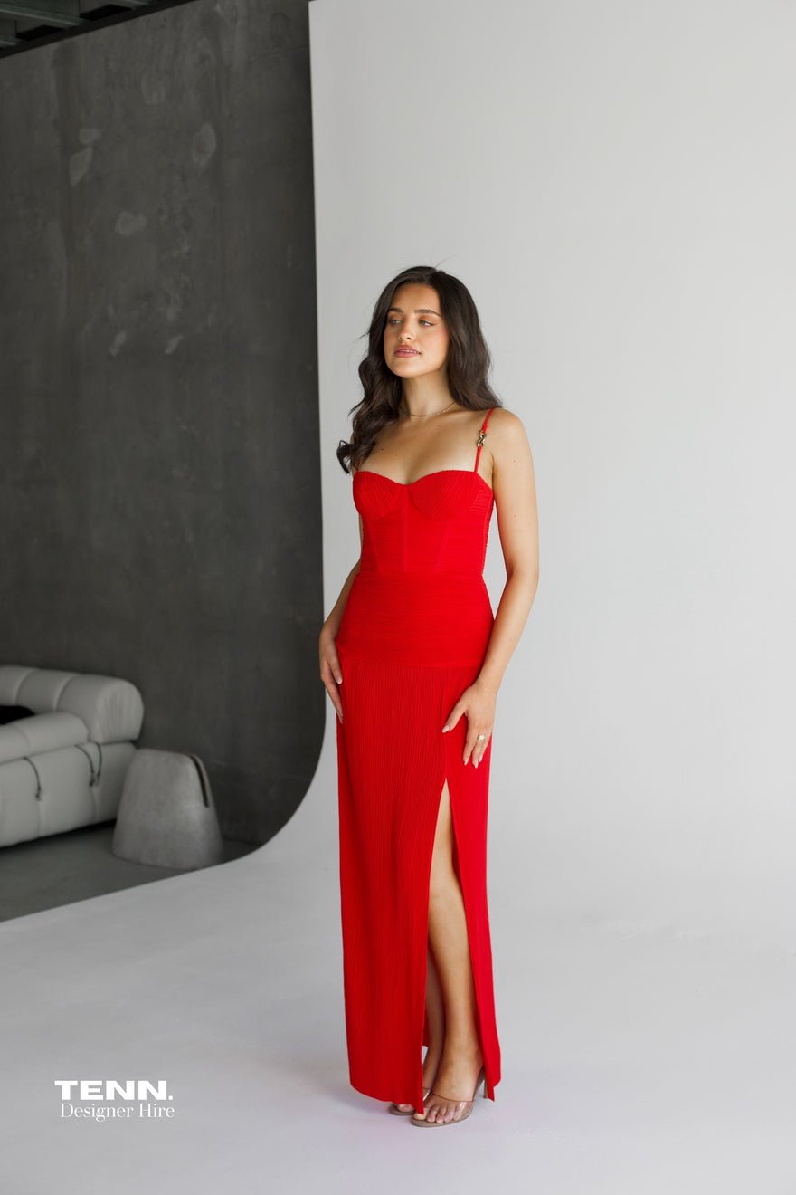 Manning Cartell Double Time Pleat Dress - Red photo 2