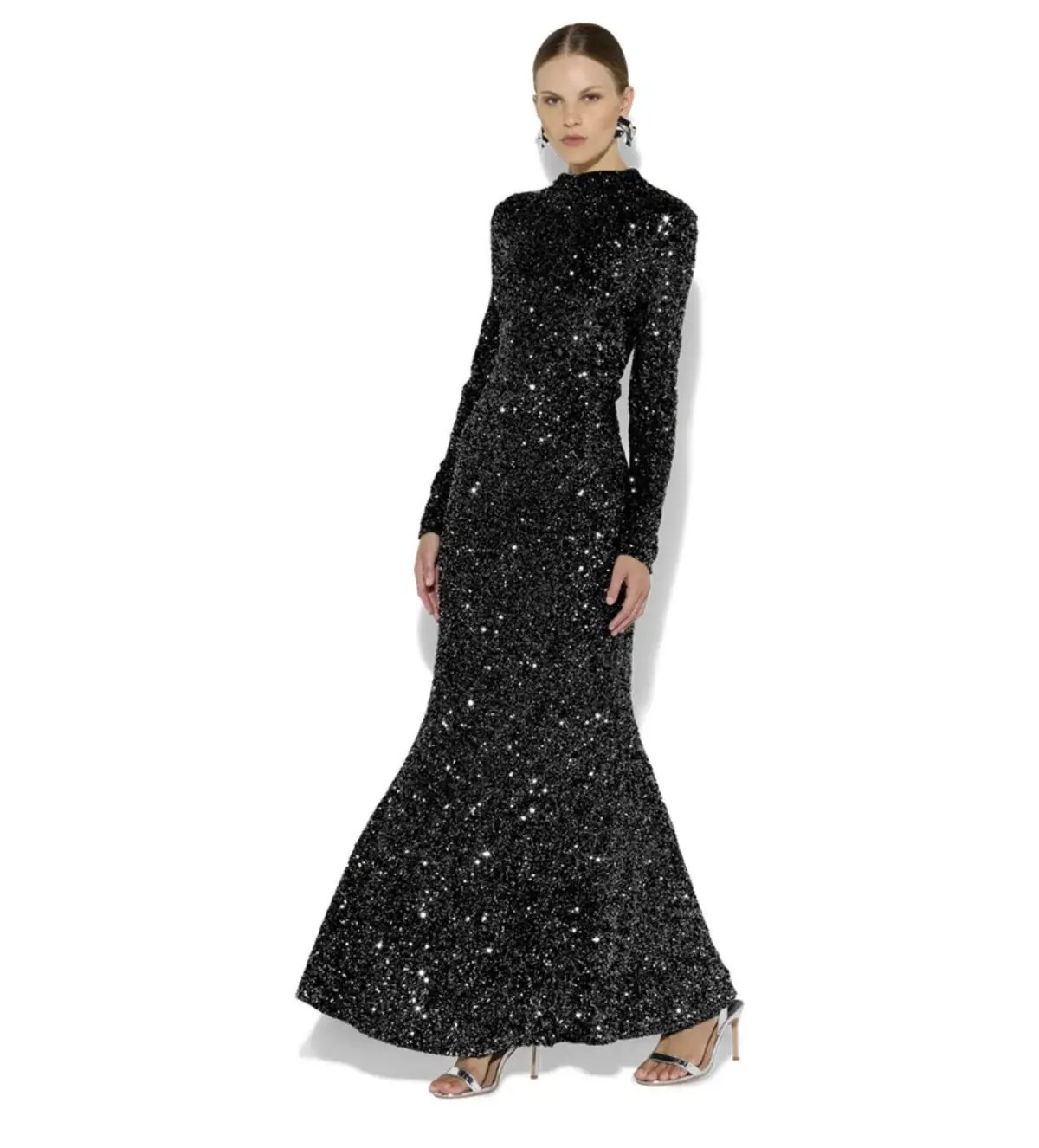 Montique Rapture Sequin Gown Black Size 14/L photo 2