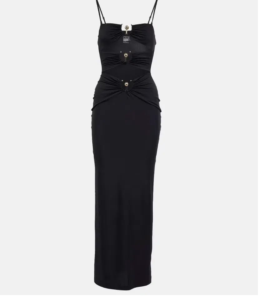 Christopher Esber Pierced Orbit Column Midi Dress Black Size 6 photo 5
