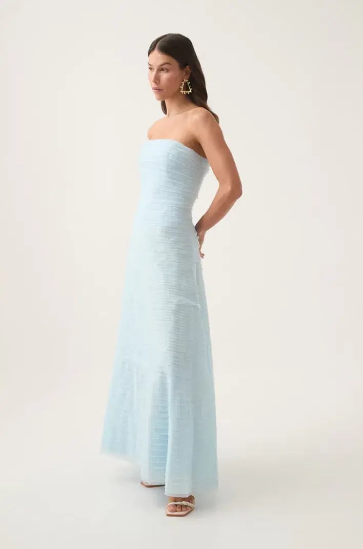 Aje Soundscape Maxi Dress in Sea Breeze Blue Size 16 photo 4