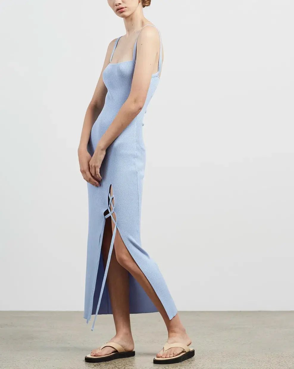 Bec & Bridge Lola Midi Dress Blue Size 12 photo 2