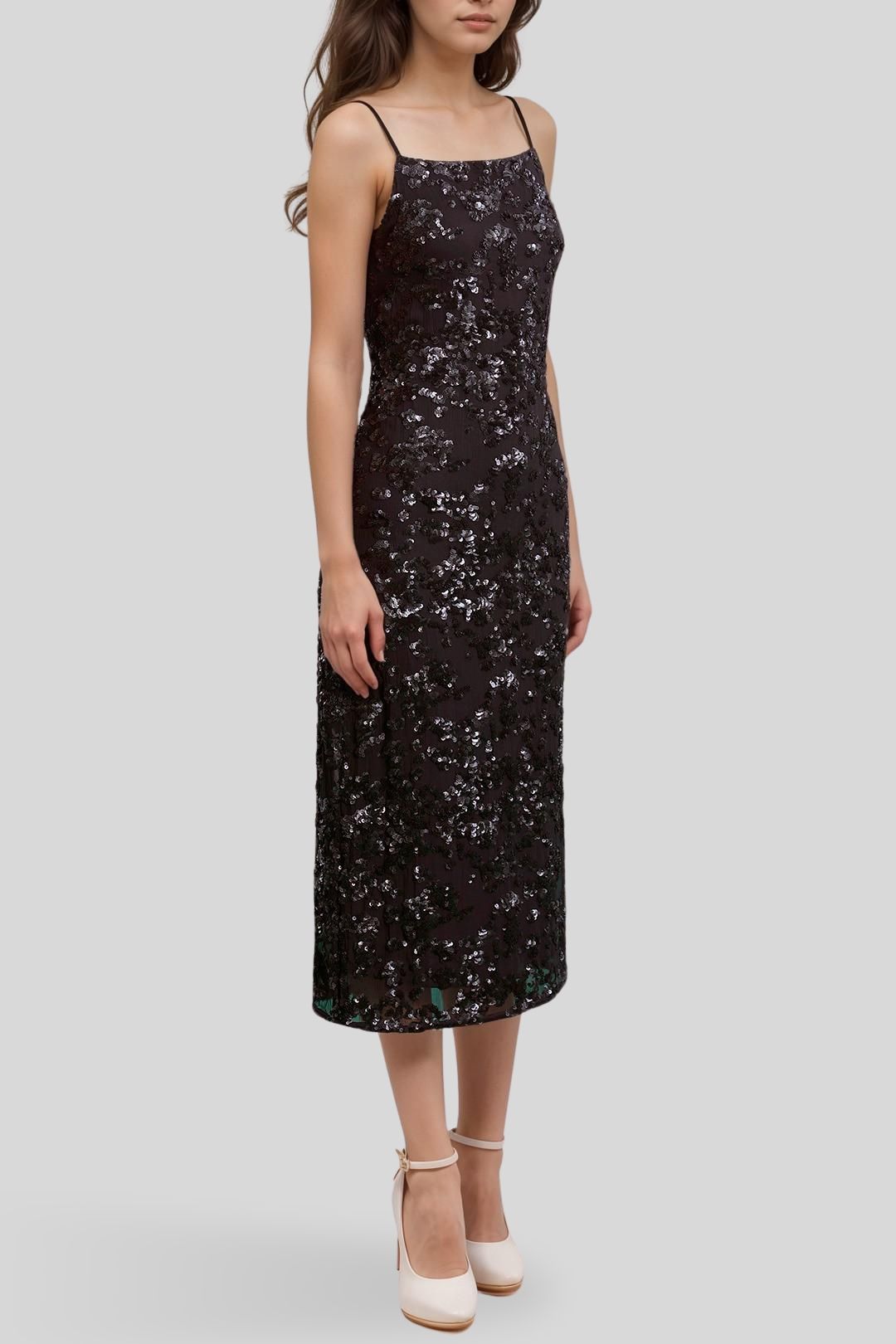 Joelene Sequin Slip Dress photo 2