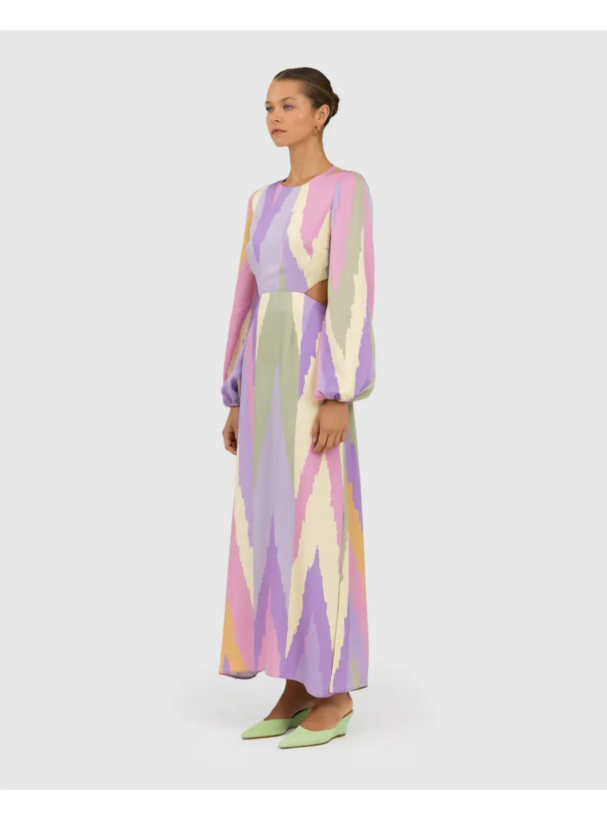 The Wolf Gang Marrakesh Cut Out Maxi Dress Multi Size AU 8 photo 3