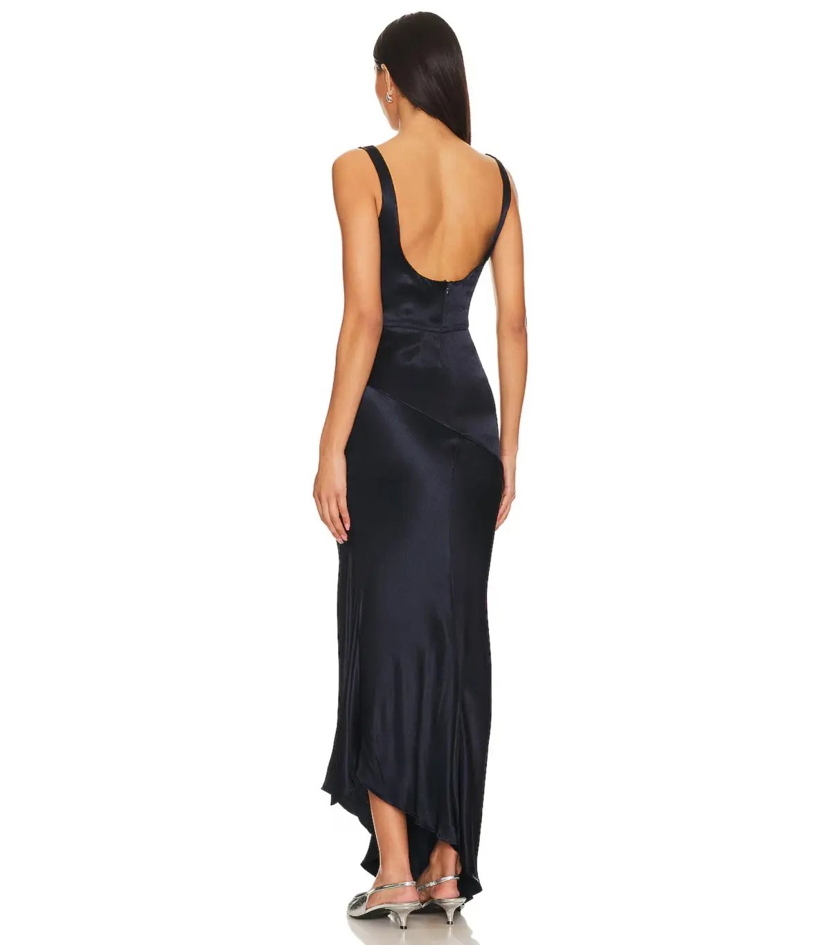 Bec & Bridge Moon Dance Cowl Dress Navy Blue Size AU 8 photo 3