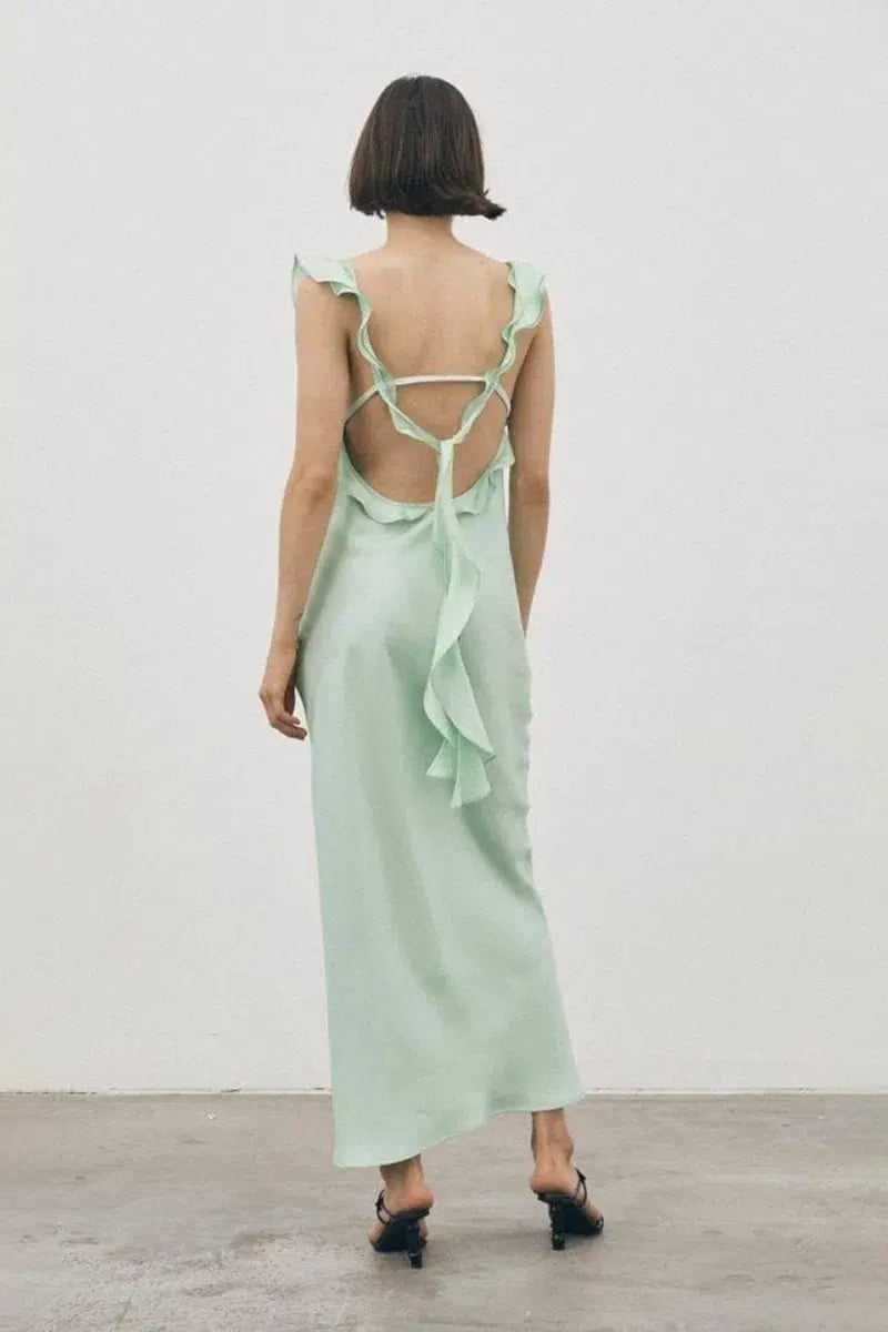 Maggie Marilyn Cover Girl Dress Mint Green Size 6 photo 2