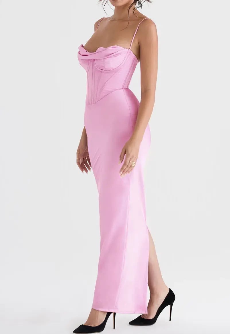 House of CB Charmaine Maxi Dress Pink Size 6 photo 3