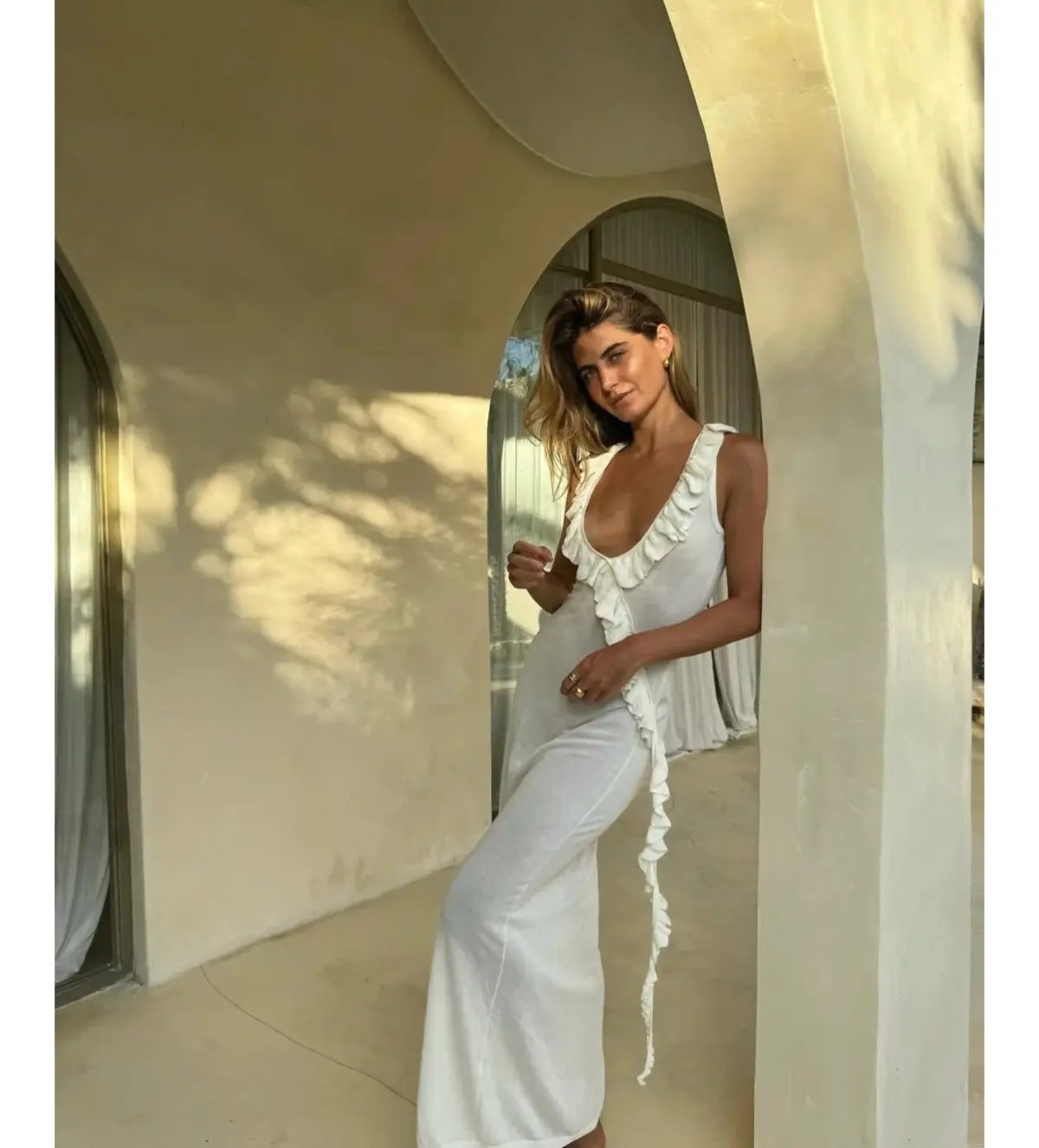 Asta Resort Antonella Maxi Dress Blanca Size AU 8 photo 2