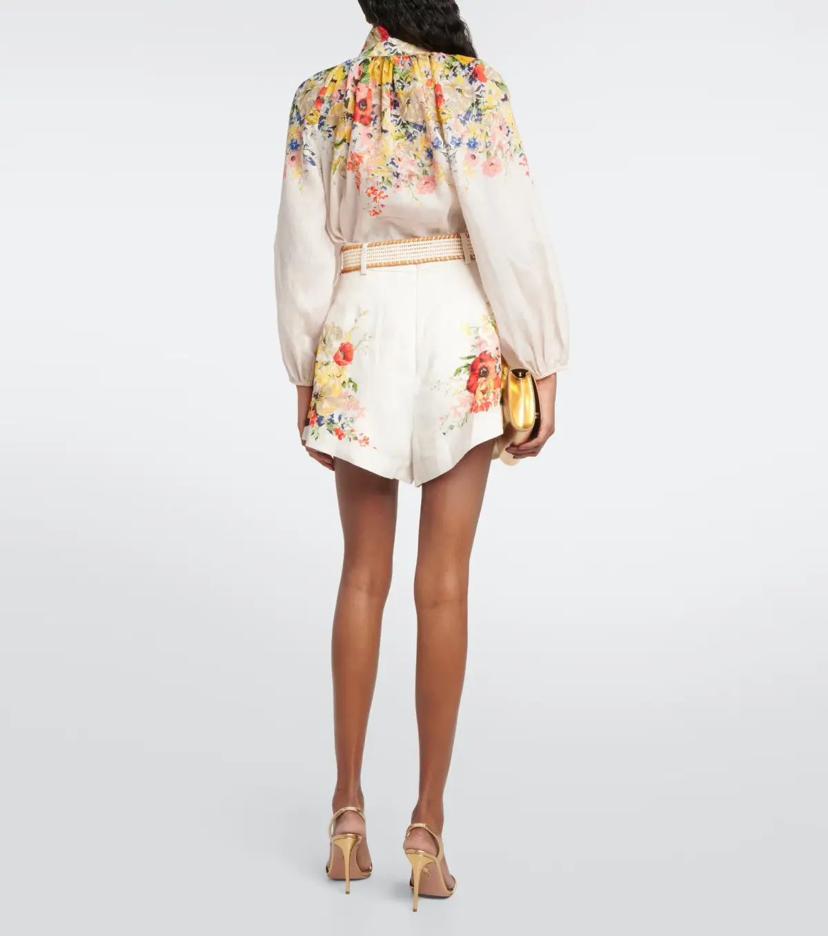 Zimmermann Alight Tuck Short Ivory Floral Size 0 / AU 8 photo 3