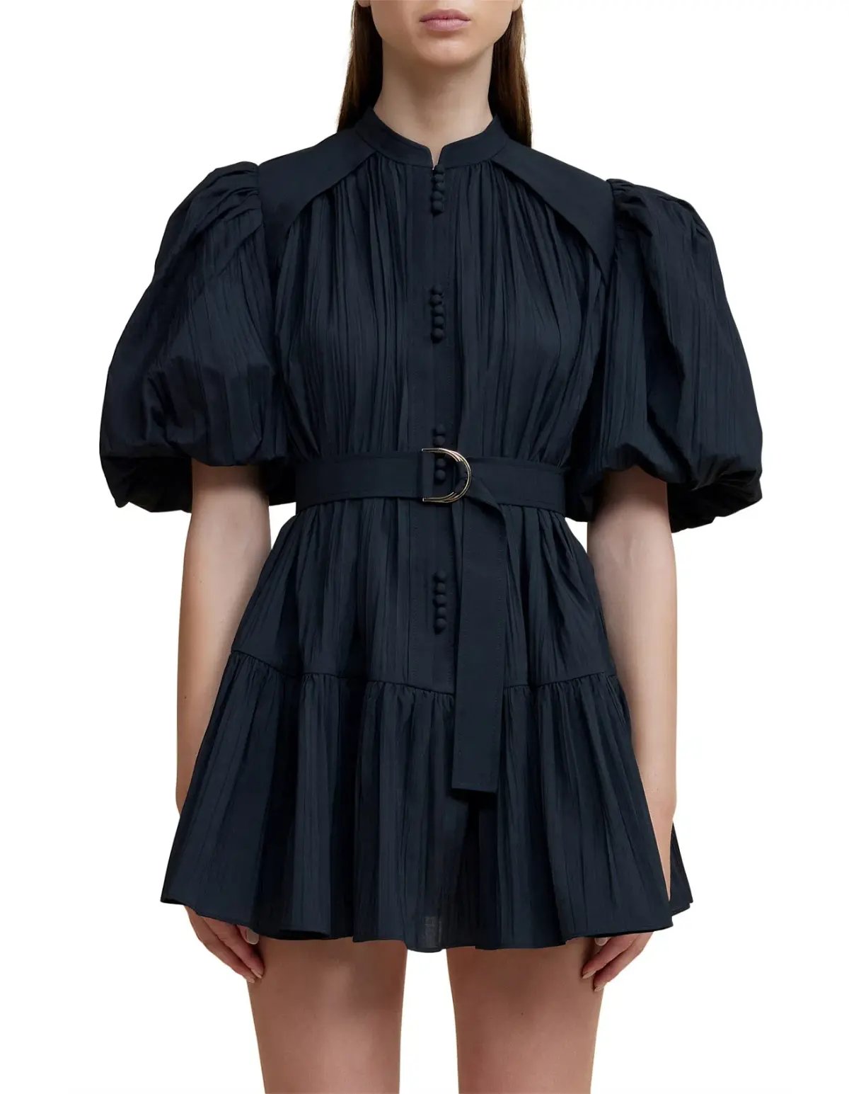 Acler Cardine Mini Dress Black Size 10 photo 2