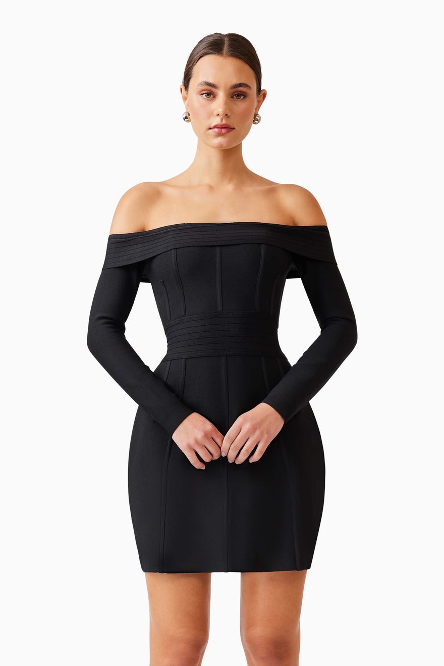 Elliatt Katlyn Mini Dress - Black photo 4