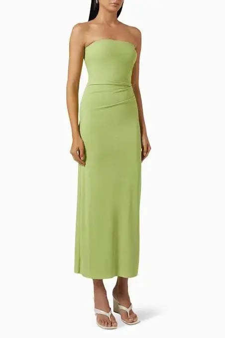 Bec & Bridge Myla Strapless Dress Lime Green Size 10 photo 2