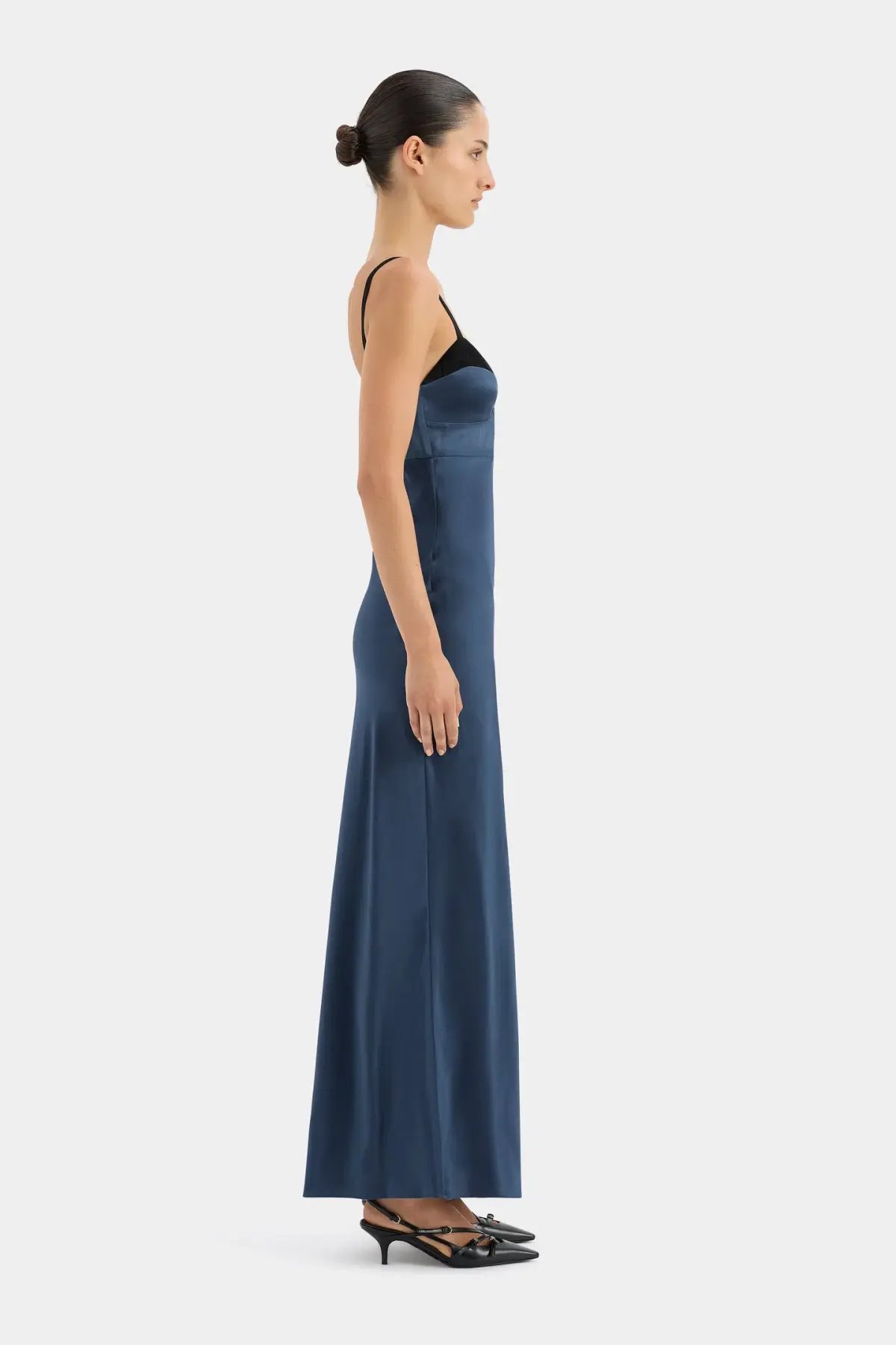 Sir the Label Depeche Balconette Gown in Dark Blue Size AU 8 photo 4