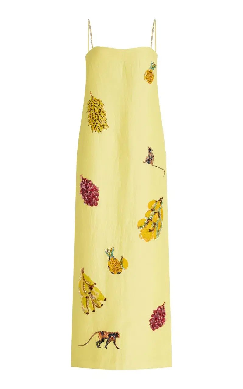 ALEMAIS Diamond Dancer Midi Dress Yellow 10 photo 11