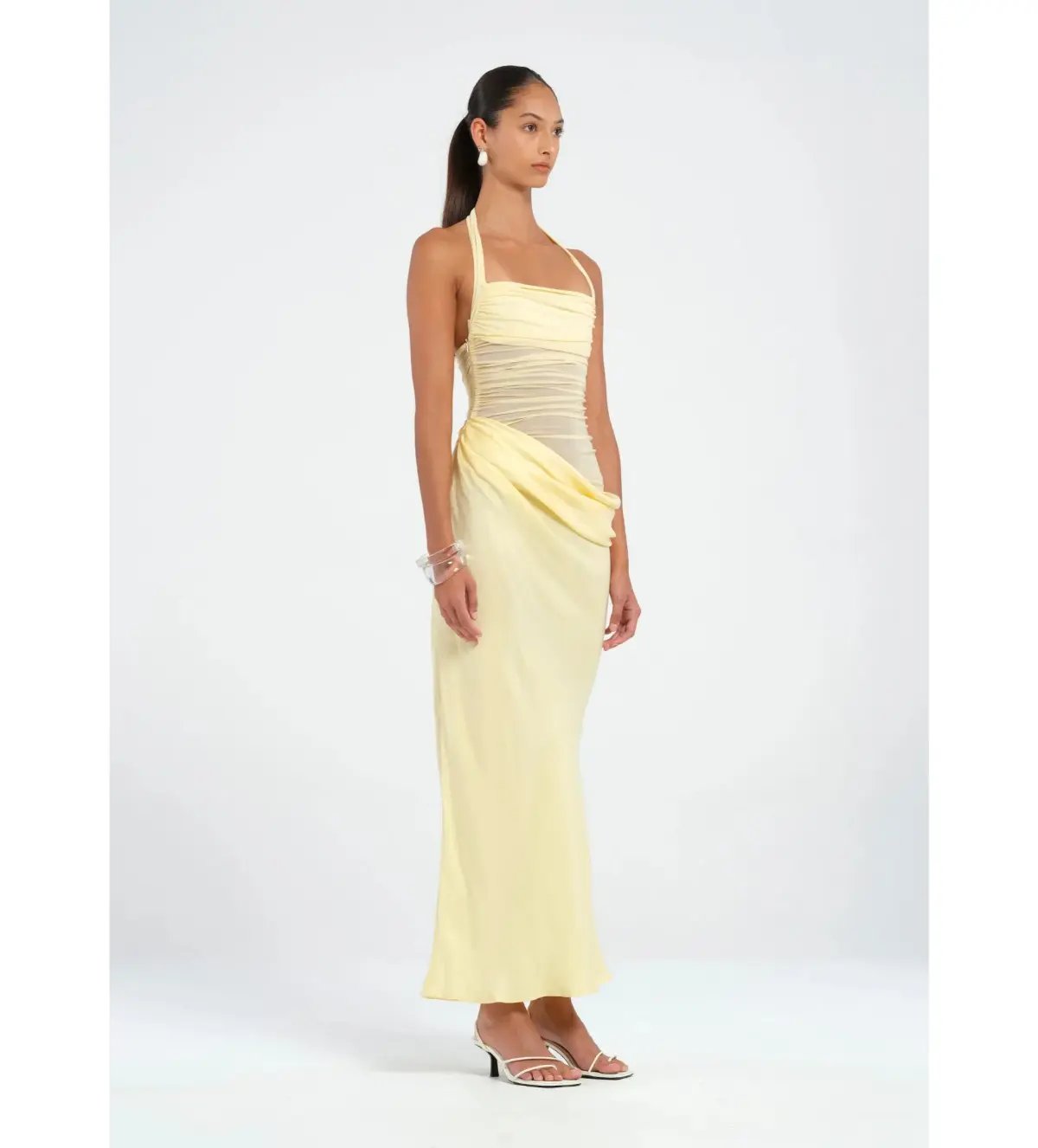 BENNI Gina Maxi Dress Butter Size 8 photo 2