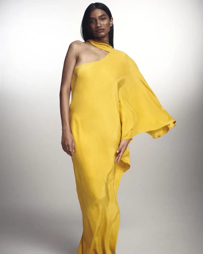 Ginger & Smart Perpetual Silk Gown Sunflower Size 8 photo 3
