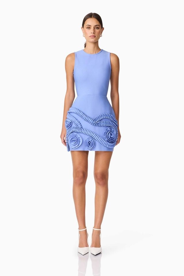 Elliatt Sonya Mini Dress - Blue photo 2