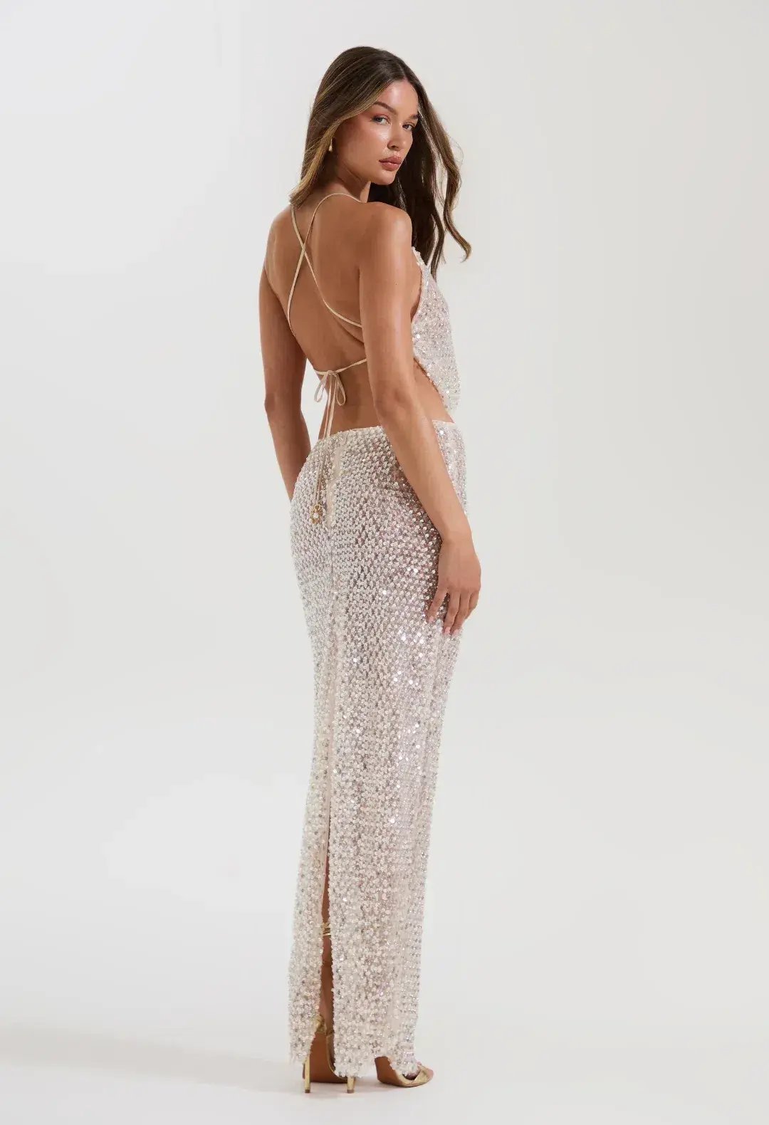 Sydney Lane Crystal Sequin Set Size 8 photo 2